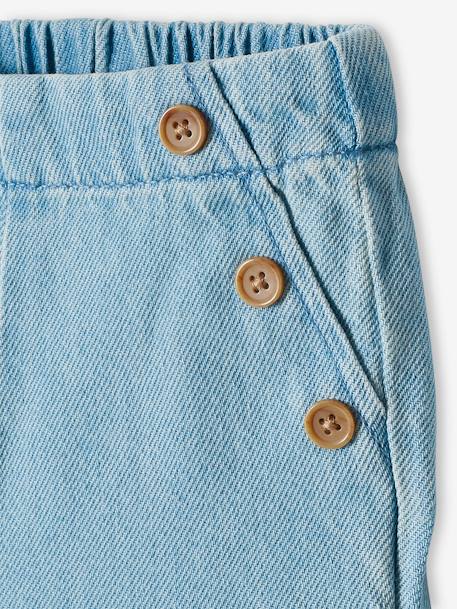 Pantalon large bébé en denim double stone 6 - vertbaudet enfant 