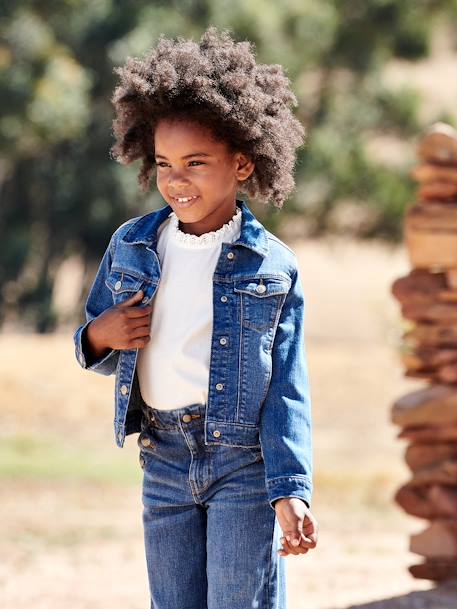 Veste en jean personnalisable fille double stone+stone 18 - vertbaudet enfant 