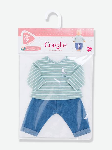 Pantalon et Marinière bords de Loire - COROLLE rayé bleu 3 - vertbaudet enfant 