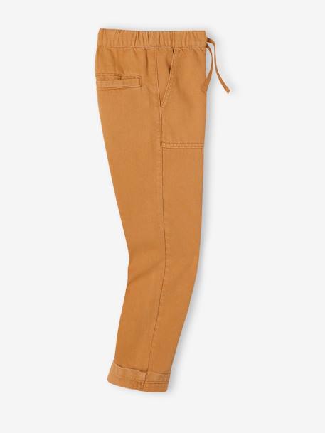 Pantalon cargo large garçon noisette 5 - vertbaudet enfant 