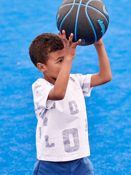 T-shirt sport maxi lettres garçon blanc 3 - vertbaudet enfant 