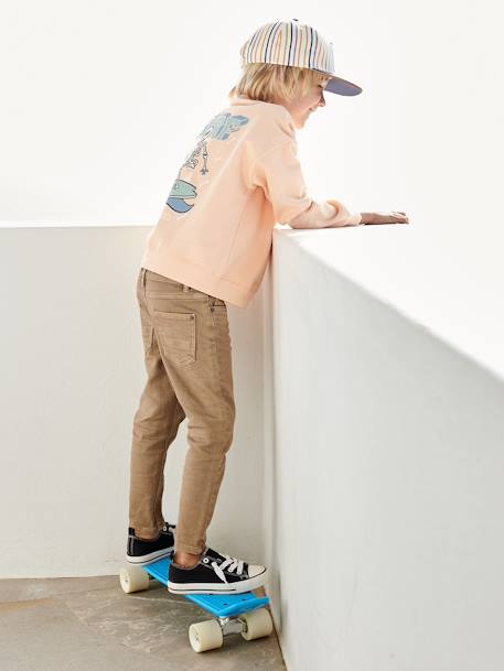 Slim couleur MorphologiK FIN garçon beige+bleu ardoise+bleu ciel+chocolat+kaki+vert de gris 4 - vertbaudet enfant 