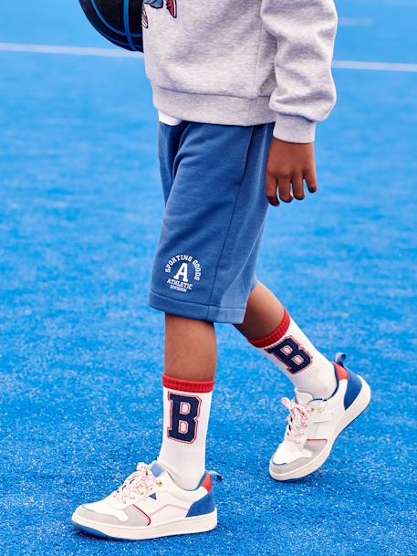 Short sport garçon en molleton bleu roi 3 - vertbaudet enfant 