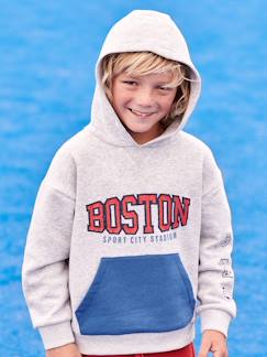 Sweat à capuche sport motif team Boston garçon  - vertbaudet enfant