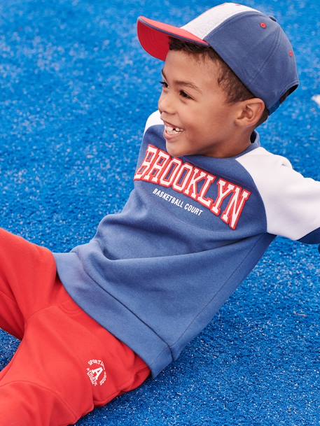 Garçon-Sweat sport color block team Brooklyn garçon