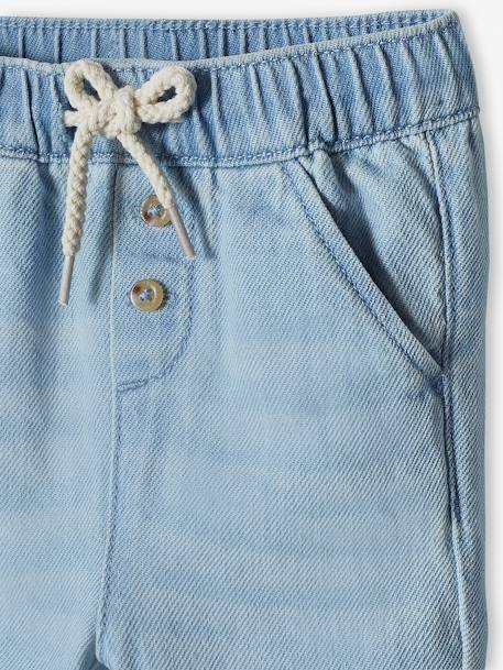 Pantalon en denim léger bébé denim bleached+denim brut 5 - vertbaudet enfant 