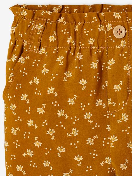 Pantalon fluide bébé caramel+corail 3 - vertbaudet enfant 