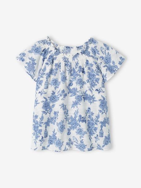 Blouse de cérémonie motif poétique fille écru 4 - vertbaudet enfant 