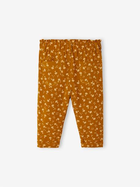 Pantalon fluide bébé caramel+corail 2 - vertbaudet enfant 