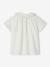 Blouse en gaze de coton fille col en broderie anglaise écru 2 - vertbaudet enfant 