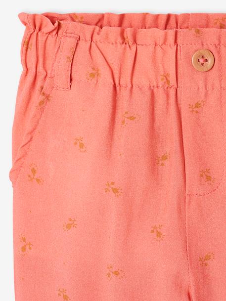 Pantalon fluide bébé caramel+corail 7 - vertbaudet enfant 