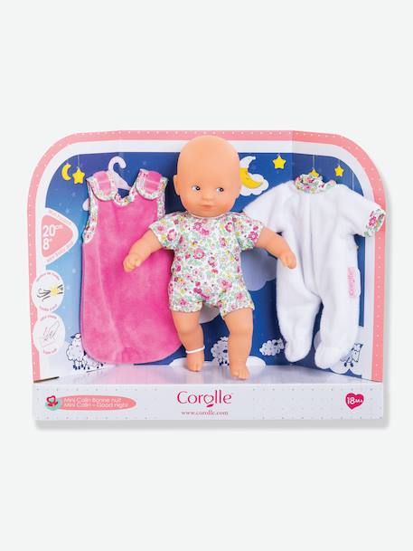 Poupée Mini-Câlin Bonne Nuit Jardin en Fleurs - COROLLE rose bonbon 2 - vertbaudet enfant 