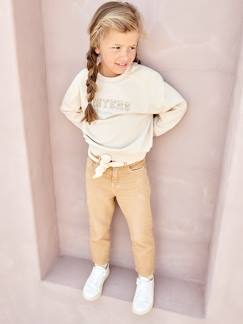 Pantalon Mom et sa ceinture en gaze de coton fille  - vertbaudet enfant