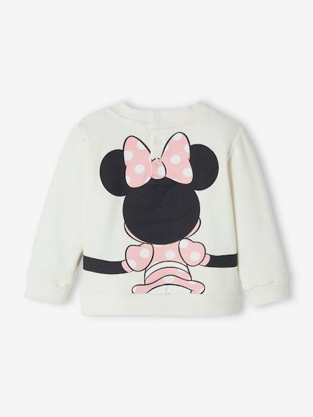 Sweat bébé fille Disney® Minnie BLANC CLAIR UNI AVEC DECOR 2 - vertbaudet enfant 