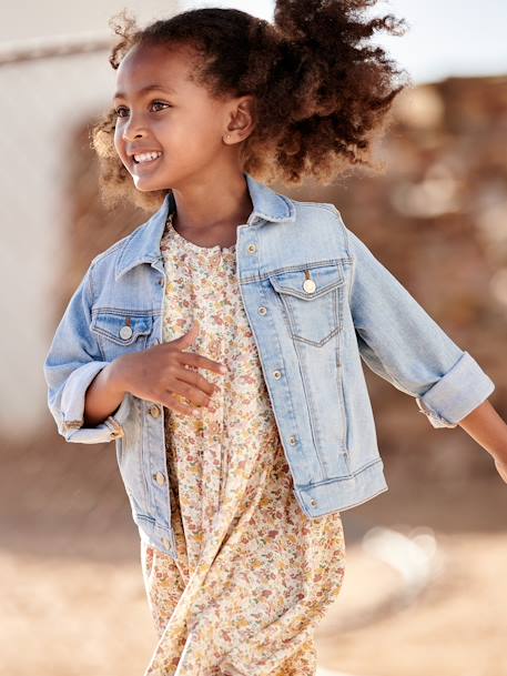 Veste en jean personnalisable fille double stone+stone 7 - vertbaudet enfant 