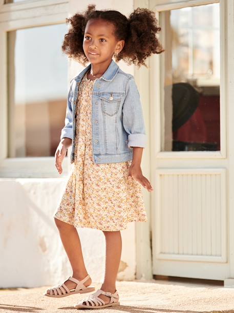 Veste en jean personnalisable fille  - vertbaudet enfant