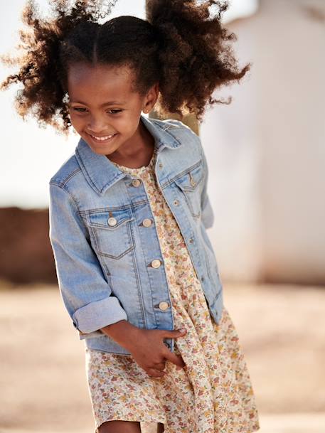 Veste en jean personnalisable fille double stone+stone 9 - vertbaudet enfant 