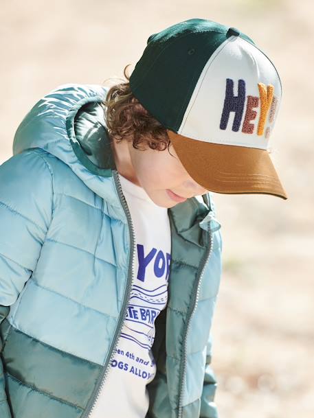 Casquette HEY! garçon beige+bleu 1 - vertbaudet enfant 