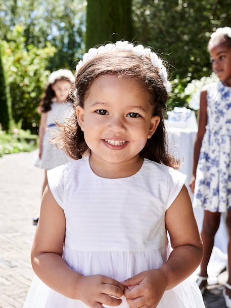 Robe de cérémonie bébé avec tulle blanc 9 - vertbaudet enfant 