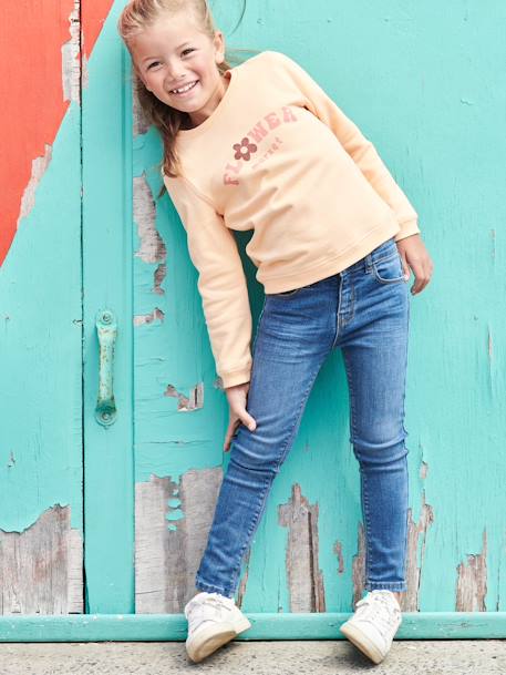 Jean skinny bleu clair+bleu jean+stone 12 - vertbaudet enfant 