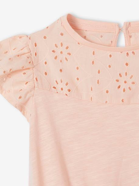 Robe fille détails en broderie anglaise blush foncé+mauve+rose pâle+vert d'eau 11 - vertbaudet enfant 