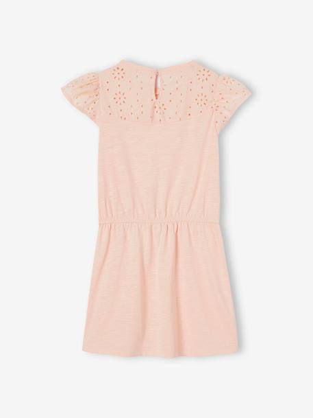 Robe fille détails en broderie anglaise blush foncé+mauve+rose pâle+vert d'eau 9 - vertbaudet enfant 