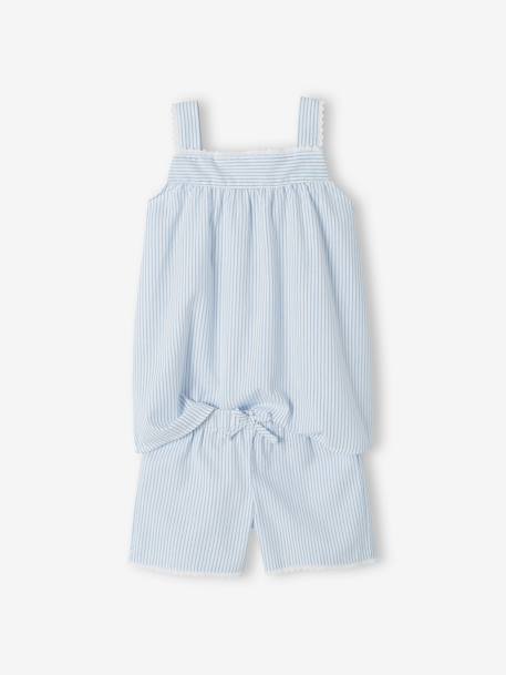 Fille-Pyjama, surpyjama-Pyjashort rayé fille