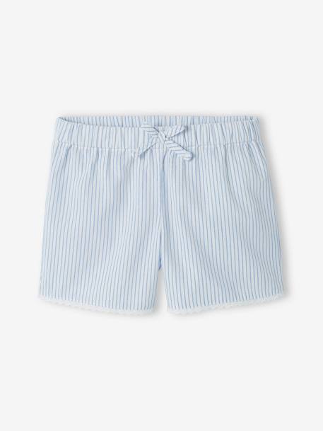 Pyjashort rayé fille rayé bleu 3 - vertbaudet enfant 