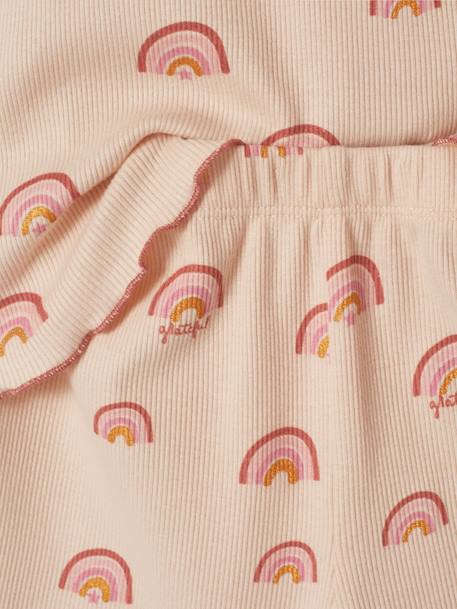 Lot de 2 pyjashorts fille imprimés en maille côtelée rose poudré 6 - vertbaudet enfant 
