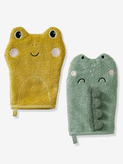 Lot de 2 gants de toilette Animorigolo  - vertbaudet enfant