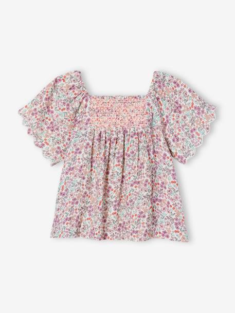 Ensemble blouse et short fille écru 2 - vertbaudet enfant 