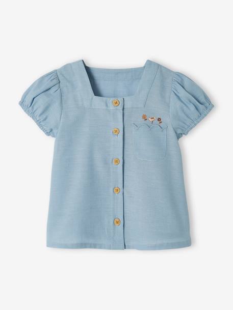 Ensemble bébé blouse et short fleuri double stone 2 - vertbaudet enfant 