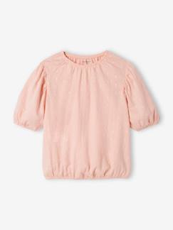 -Tee-shirt blouse brodé fille