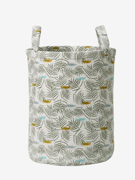 Panier de rangement XL Dinosaure blanc imprimé 1 - vertbaudet enfant 