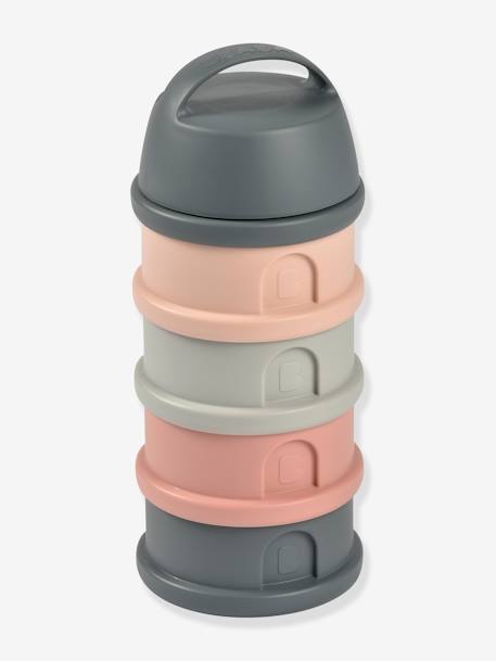 Boîte doseuse de lait 4 compartiments BEABA gris+Mineral grey/pink+vert 8 - vertbaudet enfant 