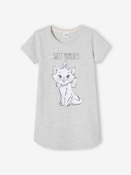 Chemise de nuit fille Disney® Marie les Aristochats GRIS CLAIR CHINE 1 - vertbaudet enfant 