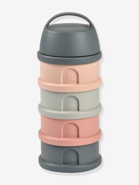 Boîte doseuse de lait 4 compartiments BEABA gris+Mineral grey/pink+vert 7 - vertbaudet enfant 