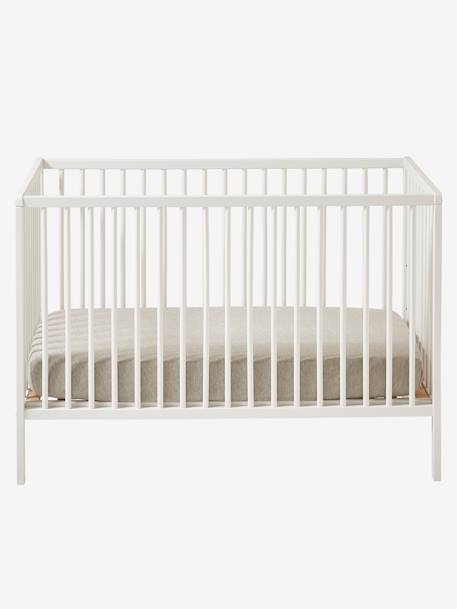 Lit bébé Cocoon blanc+bois+noir 2 - vertbaudet enfant 