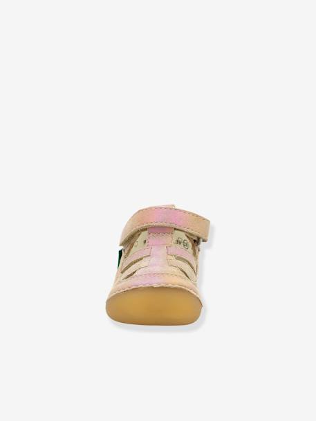 Sandales cuir bébé Sushy Originel Softers KICKERS® BLANC+bleu+caramel+marine+rose 27 - vertbaudet enfant 