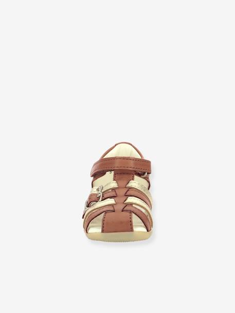 Sandales cuir enfant Bigkro KICKERS® caramel+rose 5 - vertbaudet enfant 