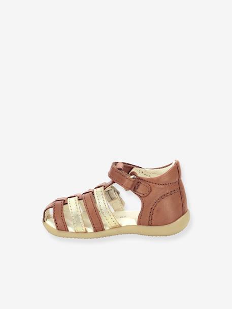 Sandales cuir enfant Bigkro KICKERS® caramel+rose 2 - vertbaudet enfant 