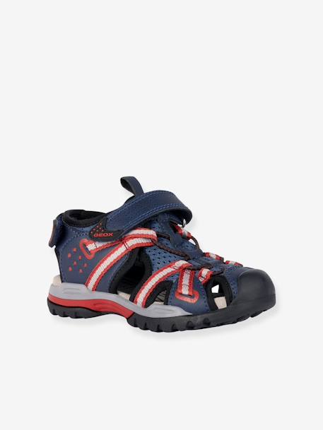 Sandales enfant Borealis Boy B GEOX® bleu roi+rouge 10 - vertbaudet enfant 