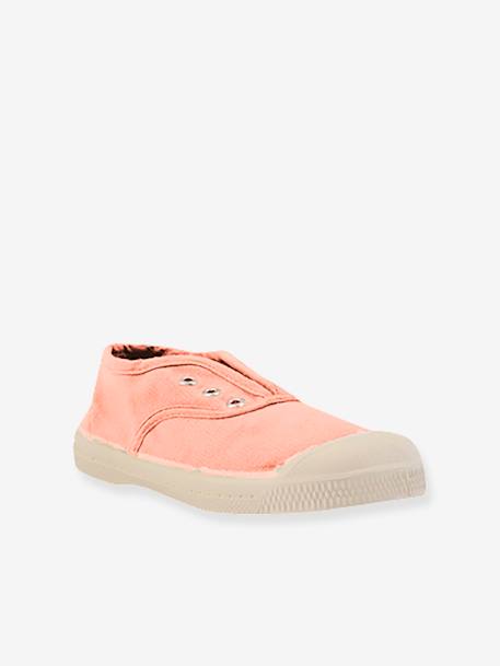 Tennis coton enfant Elly BENSIMON® rose+vert 1 - vertbaudet enfant 