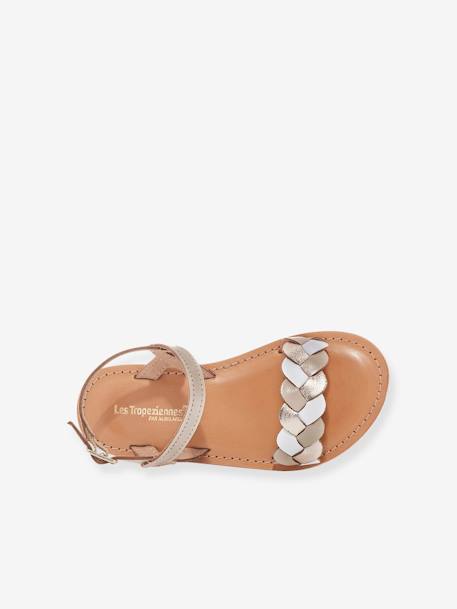 Sandales cuir enfant Bonbon LES TROPEZIENNES® PAR M. BELARBI beige imprimé 2 - vertbaudet enfant 