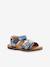 Sandales cuir enfant Diazz KICKERS® bleu+rose 1 - vertbaudet enfant 