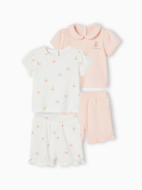 Bébé-Lot de 2 pyjamas bébé 2 pièces nid d'abeille