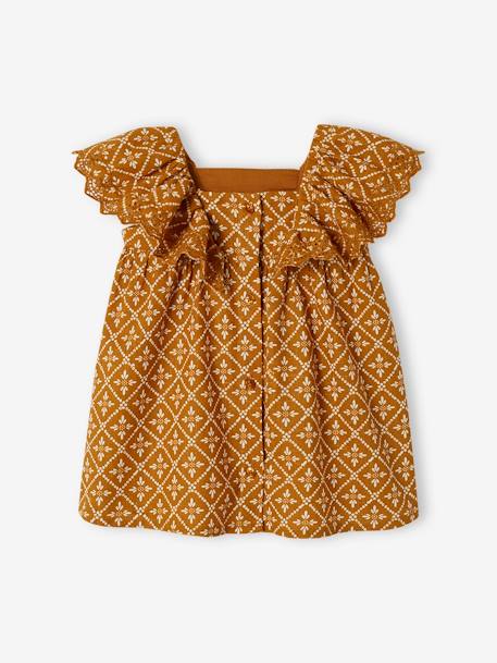 Robe bébé à volants caramel 2 - vertbaudet enfant 