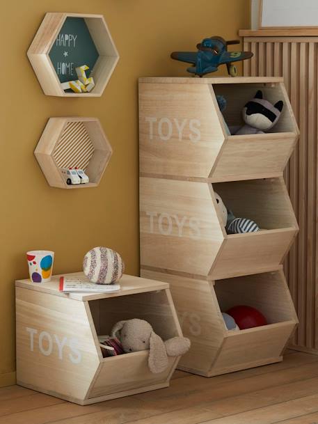 Meuble vertical 3 bacs Toys bois 2 - vertbaudet enfant 