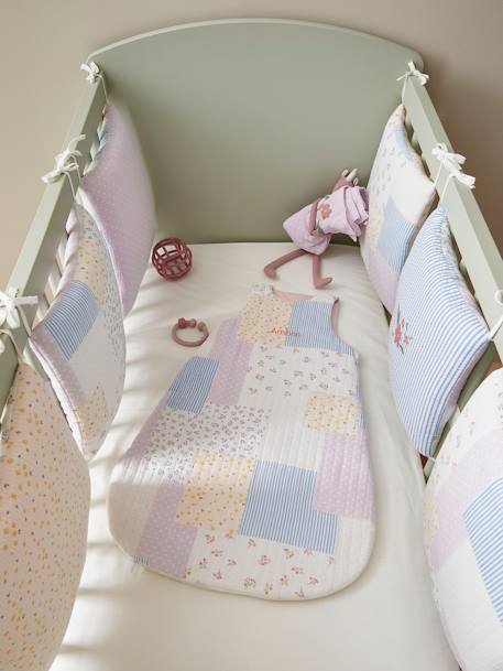 Tour de lit / Tour de parc modulable en gaze de coton COTTAGE Oeko-Tex® multicolore 1 - vertbaudet enfant 