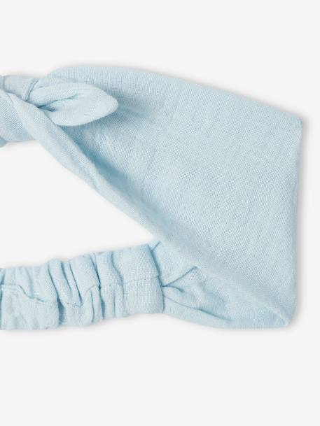 Robe bébé et son bandeau noeud bleu ciel 7 - vertbaudet enfant 